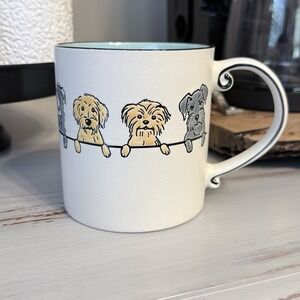 Spectrum Doggy‎ Day Care Coffee Mug With Faces And Their Backs 21oz